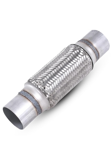 Egzoz Spiral Flex Borusu,45mmx 240mm Üniversal Tip, Paslanmaz Çe