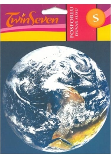 Twinseven Çocuk Odası Stıcker Karanlıkta Parlar Dünya