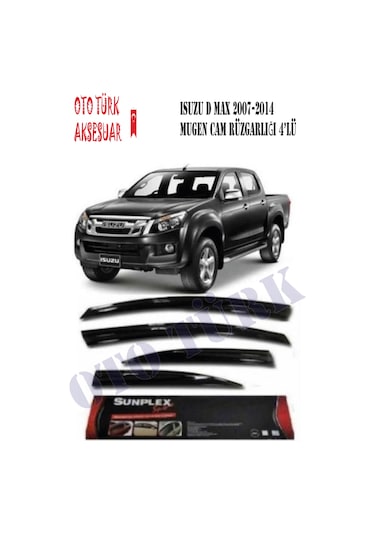 Isuzu D-Max 2007-2014 Sonrası Mugen Cam Rüzgarlığı Ön-Arka
