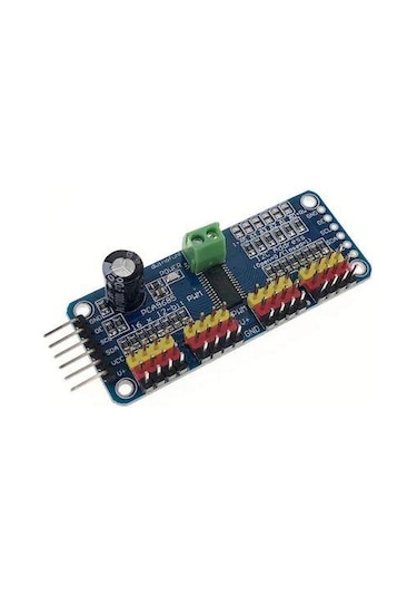 Pca9685 16 Kanal 12 Bit Pwm - Servo Motor Sürücü Devresi I2c Modülü