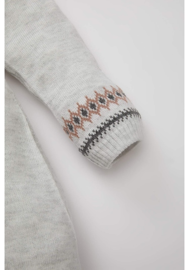 DeFacto Erkek Bebek Yenidoğan 2'li Takım Düğmeli Uzun Kollu Tulum Bere C9595A524AUGR503 Gri DeFacto Erkek Bebek Yenidoğan 2'li Takım Düğmeli Uzun Kollu Tulum Bere C9595A524AUGR503 Gri