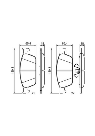 Ford Tourneo Connect 1.6tdci 2013-2017 Bosch Ön Balata Wva25736