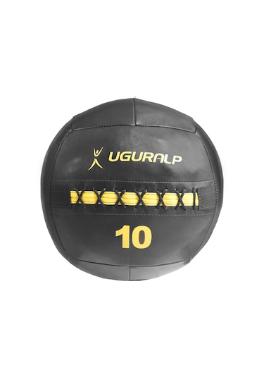 Uğuralp Deri Sağlık Topu 10Kg - Crossfit Model Medicine Ball