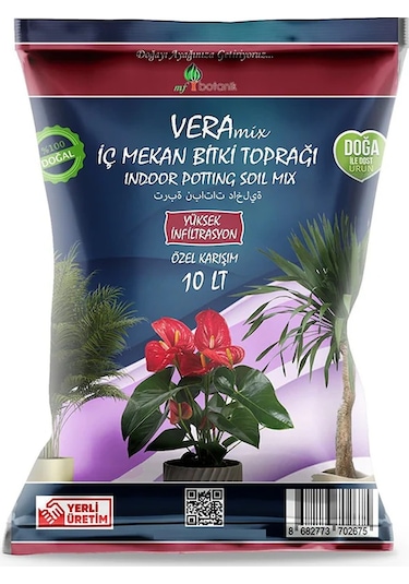 Mf Botanik Vera Özel Karışım İç Mekan Bitki Çiçek Toprağı 10 L