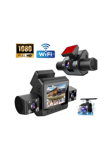 4 Kanallı Araç Kamerası Full Hd Gece Görüşlü Geniş Açılı Kayıt Sistemi 66231954