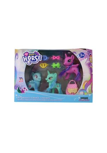 Pony 3'lü Kutulu Aksesuarlı Kzl-c803-1