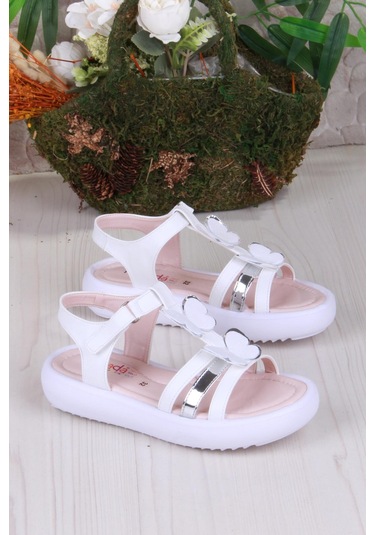 Fort 35572 Rüya Anatomik Rahat Kız Çocuk Sandalet Beyaz