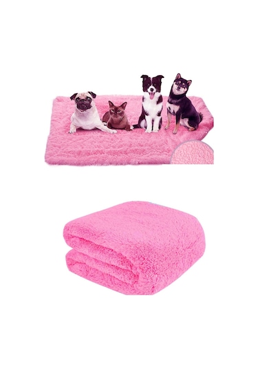 Bundera Peluş Köpek Battaniyesi Pembe