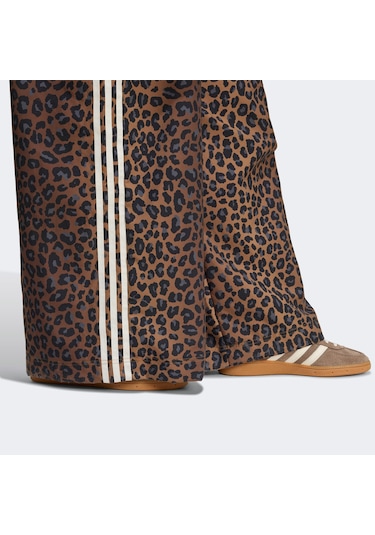 Adidas Leopard Firebird Oversized Kadın Kahverengi Pantolon Jw7302 Kahverengi