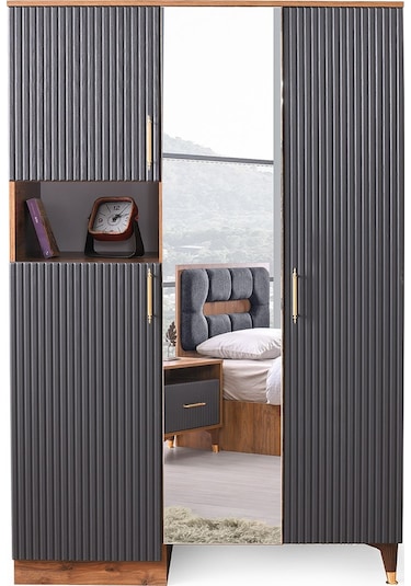 Asos Mdf Dolap Antrasit