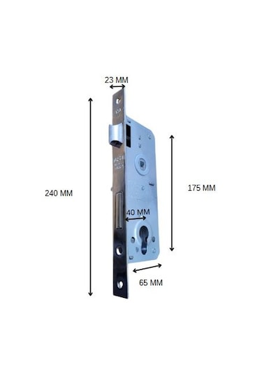 Tursan Enka495  Silindirli Gömme Kilit 40 Mm