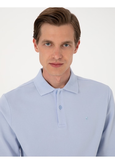 Pierre Cardin Erkek Açık Mavi Sweatshirt 50314048-vr003 Açık Mavi