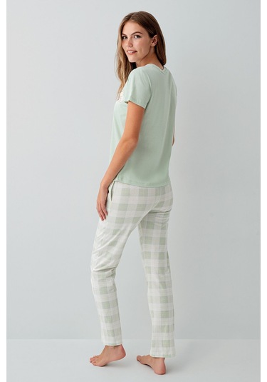 Rolypoly Kadın Yeşil Pijama Takım Rp3808-s-v2 Yeşil