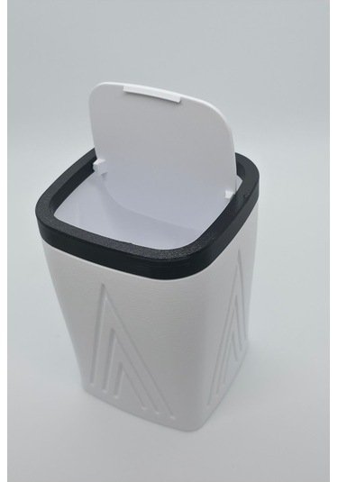 Mini Masaüstü Çöp Kutusu Kalemtraş Çöplerine Pratik Çözüm 10cm X 10 Cm X 13.5 Cm Mini Çöp