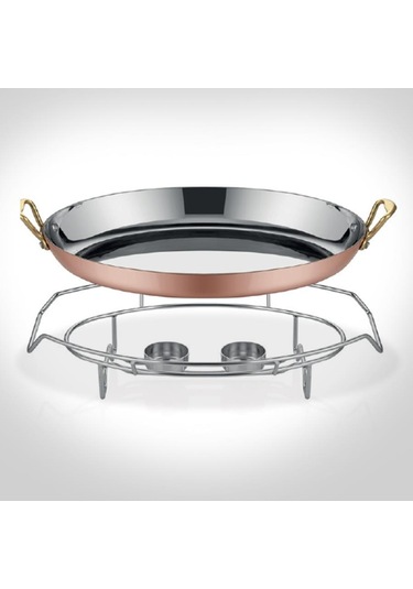 Multi Metal Bakır Oval Sahan Ve Stant A101ov35s Bakır