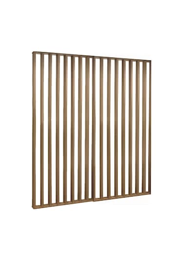 Ahşap Çıtalı Paravan Oda Ayırıcı Seperatör Duvar 2x2 Mt