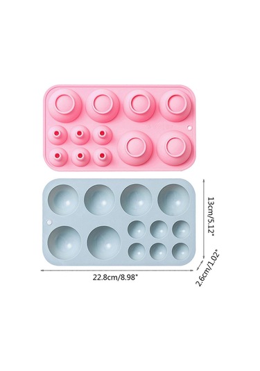 Silikon Kalıp Çikolata Yarım Daire Şeklinde Fondan Kek Şeker Kura Diğer