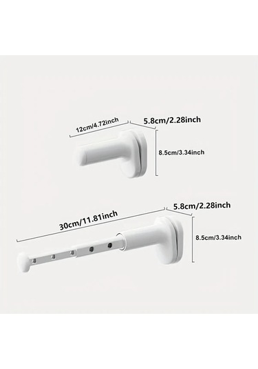 Chuangyinshop 1 Adet Katlanır Portatif Çamaşır Kurutma Askısı Beyaz beyaz