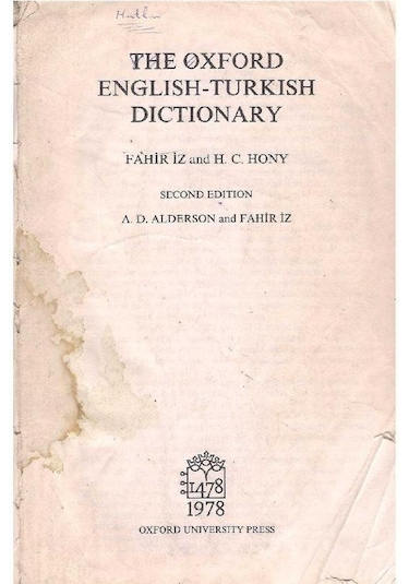 The Oxford - English - Turkish - Dictionary