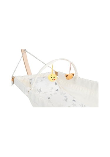 Holmen Fethiye Cibinlikli Ahşap Hamak Ekru