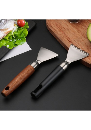 Paslanmaz Çelik Taşınabilir Balık Pulları Temizleyici Kablosuz Mutfak Balık Pulları Temizleyici Gümüş