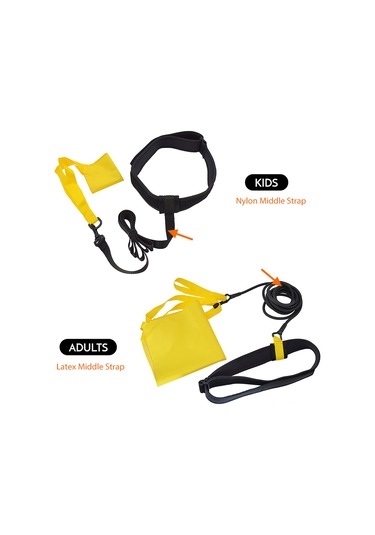 Geeksen Çocuklar İçin Yüzme Direncini Artıran Egzersiz Aleti - St-y003 Model, Nylon Vantuz Ve Tasma Seti Çok Renkli