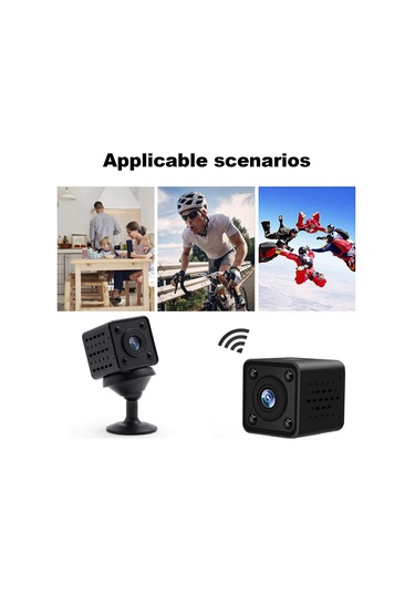 Samdoo Hdq9 Mini Wifi Kamera: 1080p Hd, Entegre İnfrafed Gece Görüşü, 360 Döner Mıknatıslı Tutucu İle Taşınabilir Spor Ve Dış Mekan Kamerası