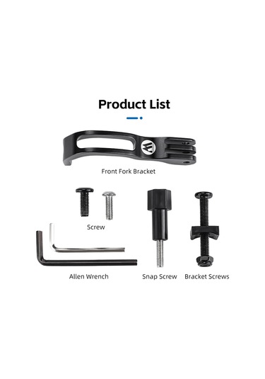 Geeksen Brompton Faltbike Ön Ç叉 Işık Tutucu Gopro Kamera Montajı Alüminyum Malzeme Siyah Yp0719328 Siyah