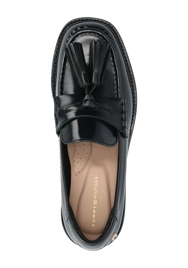 Tommy Hilfiger Kadın Loafer Ayakkabı Fw0fw08749bds Siyah