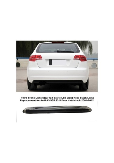 Ebitda Audi A3/s3/rs3 2004-2012 5 Kapılı Led 3. Fren Lambası - Siyah Yedek Parça, Küçük Boyutlu