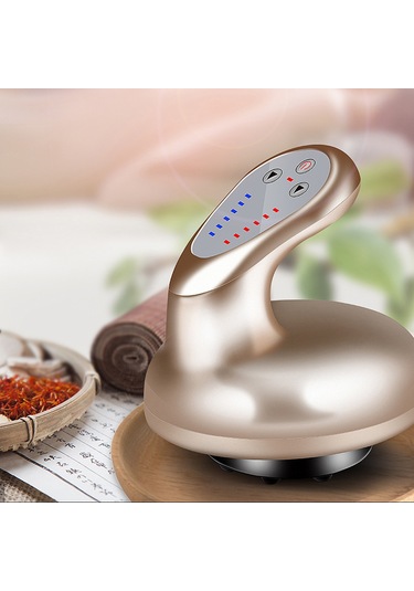 Geeksen Elektrikli Vakumlu Masaj Aleti - Sırt Ve Vücut Şişe Terapisi İçin Güçlü Emiş Altın