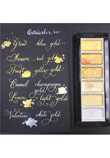 Zig Kuretake Gansai Tambi Sulu Boya Seti Starry Colors 6'lı