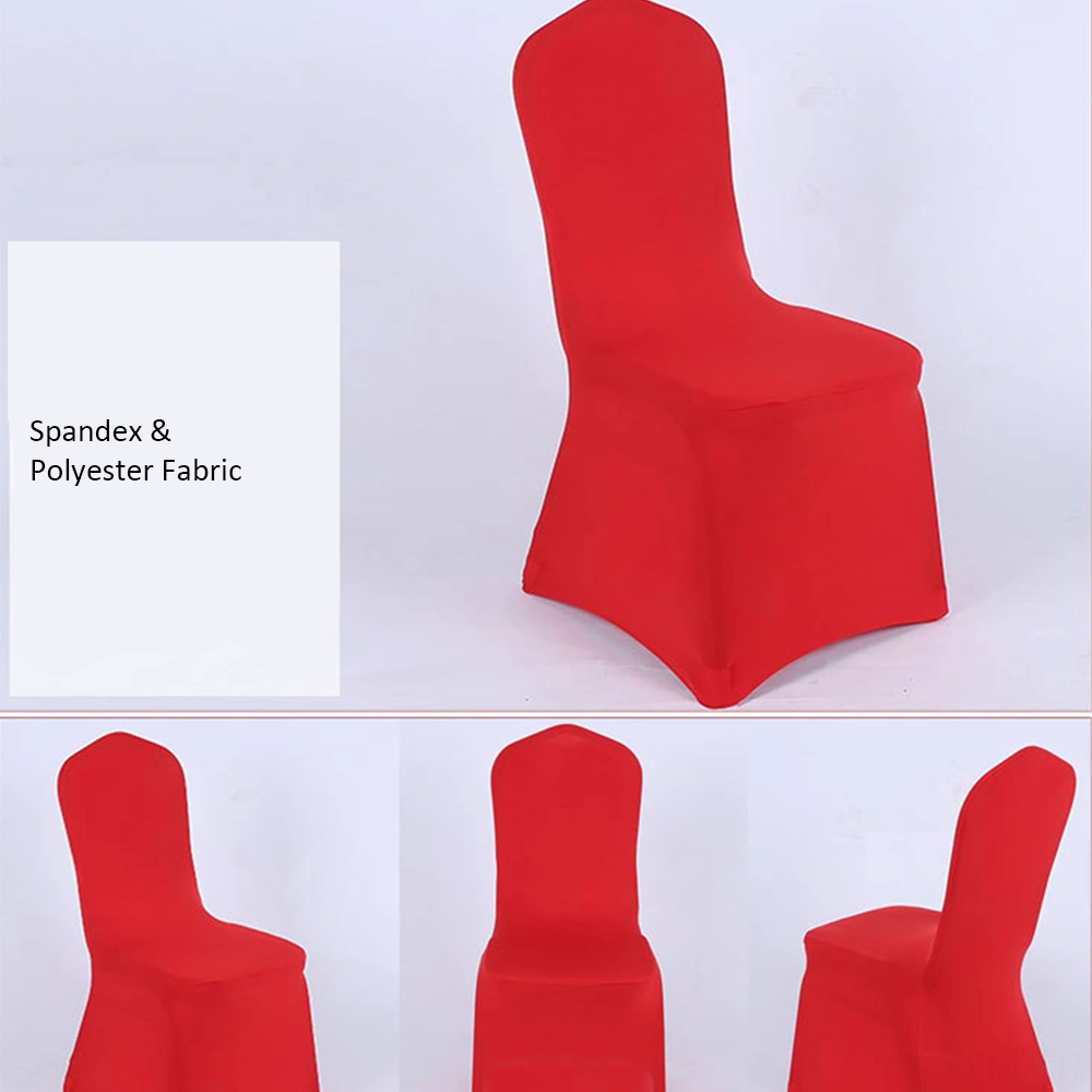 Geeksen Siyah Spandex + Poliester Esnek Sandalye Örtüsü - Düğün, Banket, Otel İçin Su Geçirmez, Dayanıklı, Kolay Bakım Çok Renkli