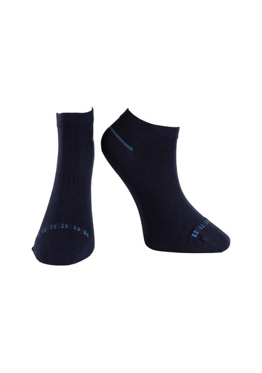 Jiber Erkek Modal Patik Likralı Çorap 6104/6106 - 12 Adet Koyu Lacivert