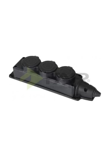 FarF280 1x16 Kauçuk Monofaze 3'lü Grup Priz Eko