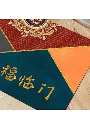 Suntek Chinesestyle Kapı Mat Ev Giriş Zemin Halı Kaymaz Paspas Stil2