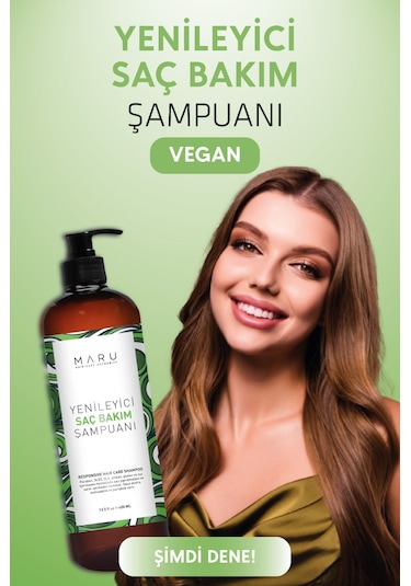 Maru Yıpranmış Saçlar Için Onarıcı Tuzsuz & Vegan Şampuan 400 Ml