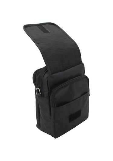 Seventeen 2248 Poly Kulplu Omuz Askılı Erkek Portföy Çanta-Siyah