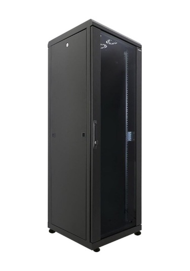 Canovate 42u 800x1000mm 19'' Dikili Tip Network Rack Kabinet Siyah 2 Yıl Üretici Garantili