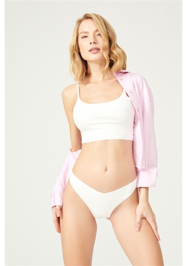 Basic İz Yapmayan Lazer Kesim Brezilya Külot 5'li Paket Renkli-11 Çok Renkli