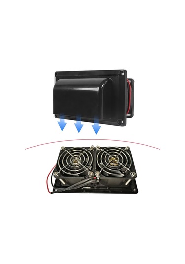 Homyl Yat Römorku Için 12v Rv Yan Havalandırma Fanı Egzoz