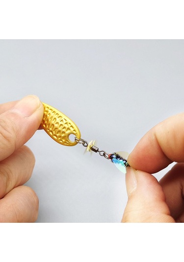 Homyl 5 Adet Fly Fishing Sinekler 5g-payetler-55x12.7mm