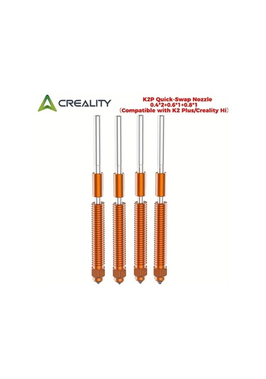 Dashanshop Creality K2 Plus Hızlı Değişim Nozul 0.4mm Titanyum Yüksek Akış