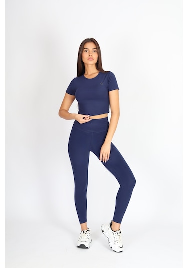 Soft&Basic Slım Fit Toparlayıcı Ve Esnek Lacivert Tayt Lacivert
