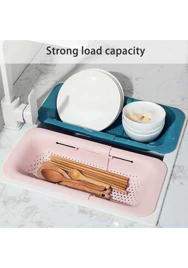 Konesam Genişleyebilen Pasta Malzemeli Lavabo Kurutma Rafı - Gri Gri