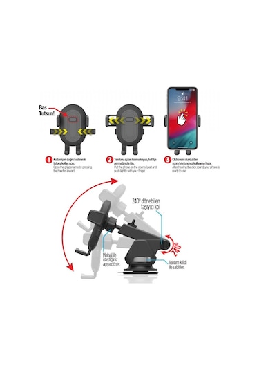 Automix Telefon Tutucu Teleskopik 44544