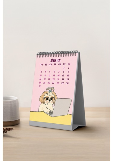 Köpek Tasarım 2026 Masa Takvimi Pytktkv026