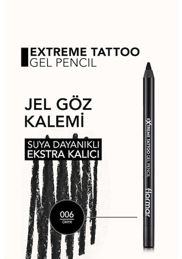 Flormar Extreme Tattoo Akmayan Kajal Göz Kalemi 006 Onyx