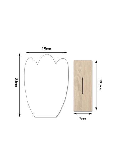 Suntek Düzensiz Estetik Akrilik Makyaj Aynası Çerçevesiz 19 Bej