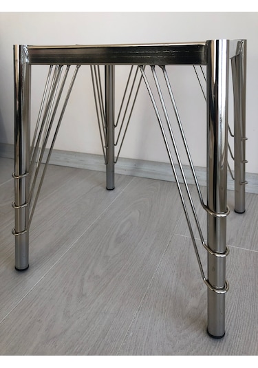 Metal, 40 Cm Krom Kaplama Sandalye Ayağı 2 Adet